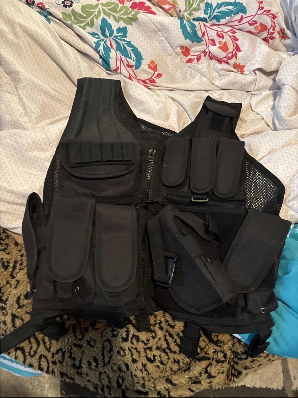 Tactical Vest - Black Ships Fast Carrier Style Military Brand New